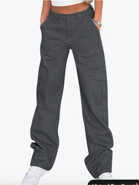 Lepunuo Dark Gray Women’s Cargo Pants Size L